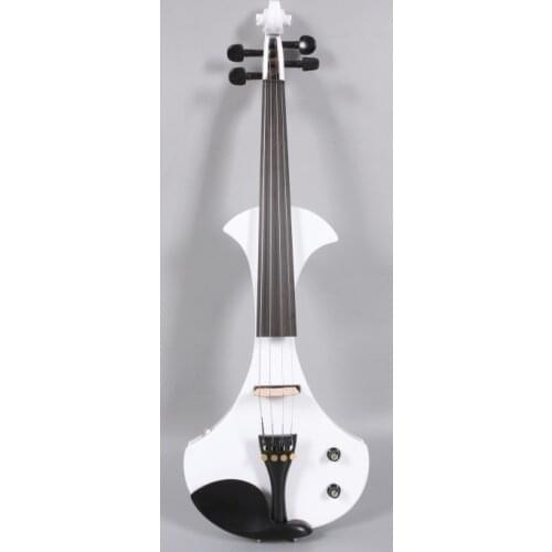 Yinfente electric violin 4/4 Full Size White violin Professional Ebony fittings With Case Bow