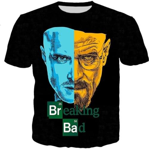 Breaking Bad T Shirt Men Women Summer Fashion 3D Printed T-shirts Casual Harajuku Style Tshirt Streetwear Oversized Tops