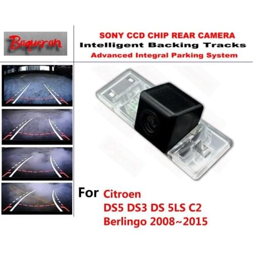 For Citroen DS5 DS3 DS 5LS C2 Berlingo 08~15 CCD Car Backup Parking Camera Intelligent Tracks Dynamic Guidance Rear View Camera