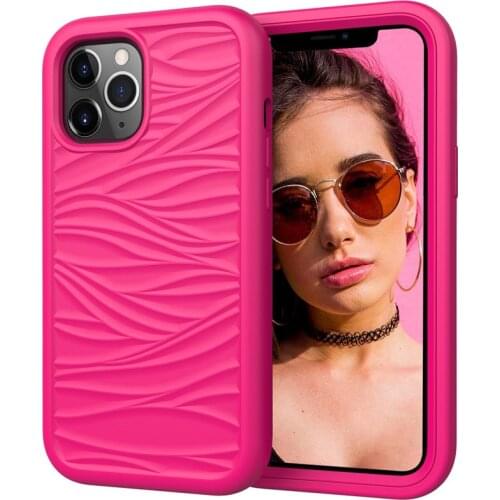 KISSCASE 3 in 1 Armor Shockproof Case For Samsung Galaxy Note 20 Wave Strip Silicone Back Cover For Samsung Note 20 Ultra Case