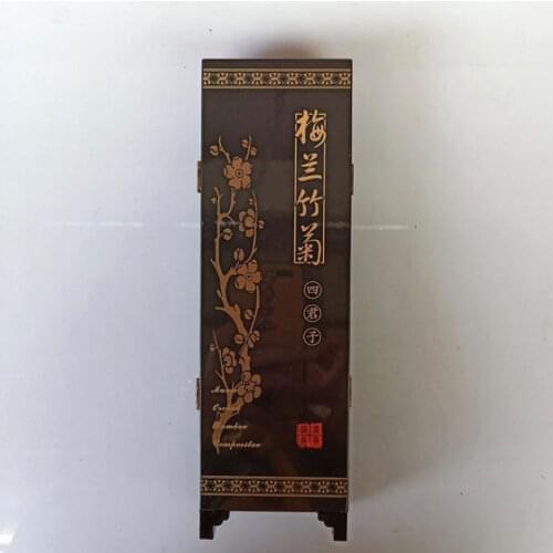 Classical plant flower solid wood lacquer oil painting desktop screen decoration collection craft gift wholesale