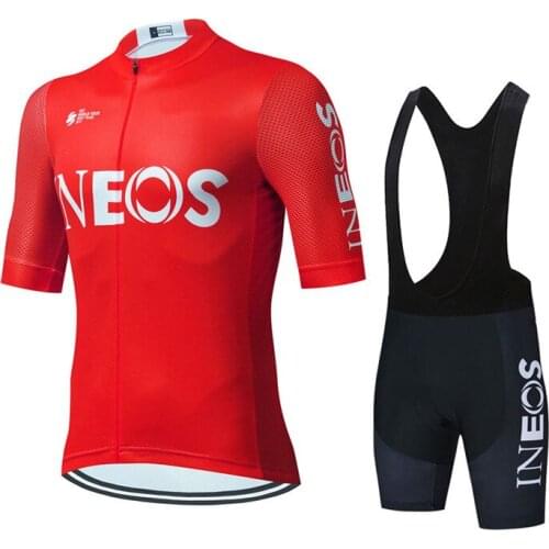 New Ineos Team Ropa Ciclismo Jersey Bib Shorts Set Mountain Bike Set Bike Tights Triathlon Cycling Clothing Bike Uniform