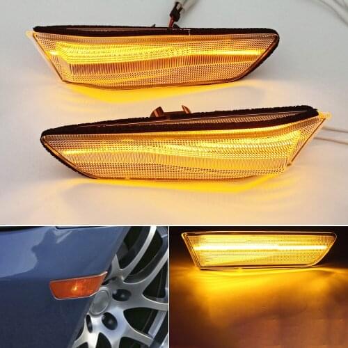 Blinker Indicator Lamp LED Turn Signal Lamp Front Side Marker Light For Infiniti G35 2D Coupe Nissan Skyline 350GT 2003-2007