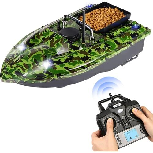 Fixed Speed Cruise Remote Control Fishing Finder Boat 1.5KG Loading 500M Wireless GPS Fishing Bait Boat with Single Container