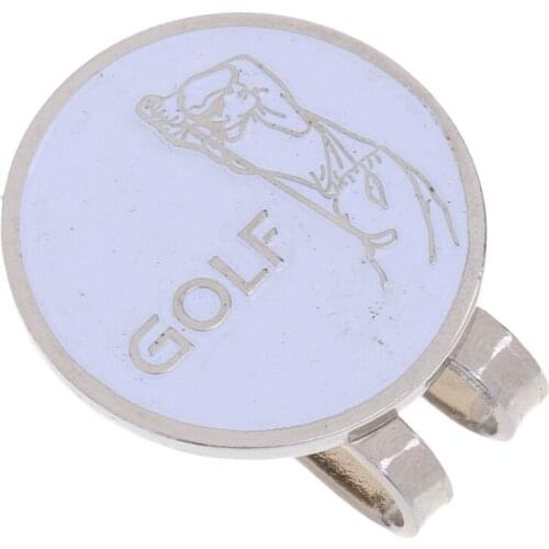 MagiDeal High Quality Sturdy Golfer Pattern Magnetic Golf Marker Clip On Golf Cap Visor Golf Training Access Promotion Gift