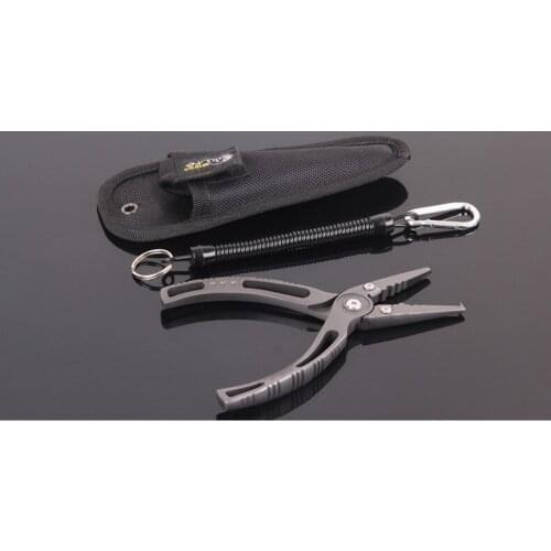 Fishing Multifunctional Plier titanium Alloy Carp Fishing Accessories Fish tackle Lure Hook Remover Line Cutter Scissors safe