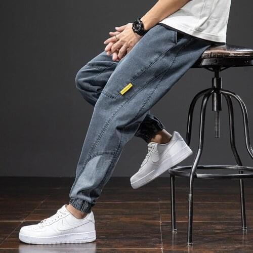 Mens Clothes Cargo Pants Jeans for men 2021 new cotton jeans multi-bag pants School pants Essentials Pants Male Jeans Pants