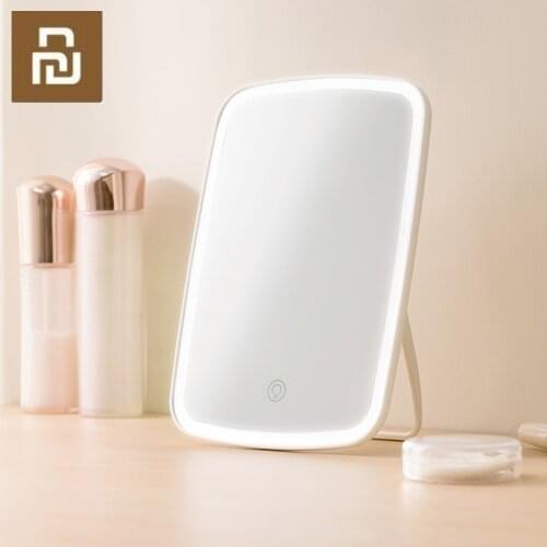 Desktop LED Makeup Mirror Touch-sensitive Control LED Natural Light Fill Adjustable Angle Long Battery Life