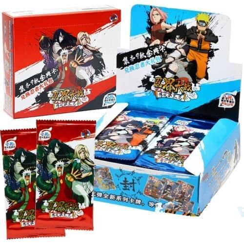 Narutoes Cards Otsuki Kaguya Uzumaki Immortals Spot Sasuke Uchiha belt soil Senjujuma Collection Game Cards For Children Gift