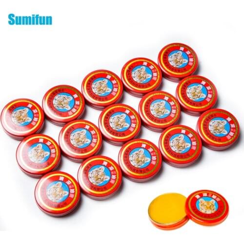 1/2/3/5/10pcs Chinese Red Tiger Balm Cooling Oli Headache Dizziness Relief Cream Mosquito Bites Anti-Itching Medical Plaster