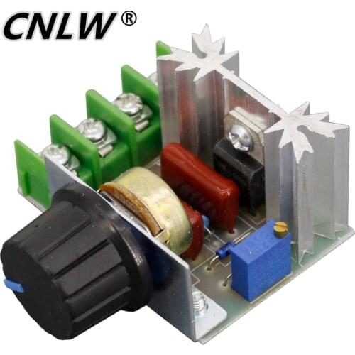 AC 220V 2000W Voltage Regulator Scr Dimming Dimmers Motor Speed Controller Thermostat Voltage Regulator