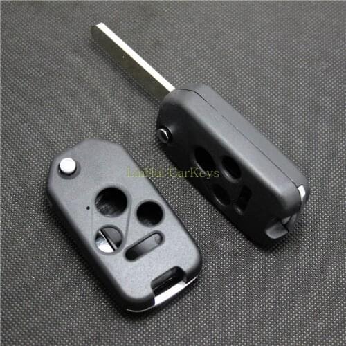 PINECONE for for HONDA FIT CRV CITY CIVIC ACCORD Key Case 3+1 Buttons Uncut Blade Modified Remote Blank Key Cover Shell 1 PC