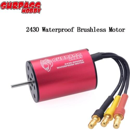 SURPASSHOBBY KK 2430 5800KV 6300KV 8200KV Waterproof Brushless Motor for RC 1/16 1/18 GTR/Lexus Drift Racing Car Truck