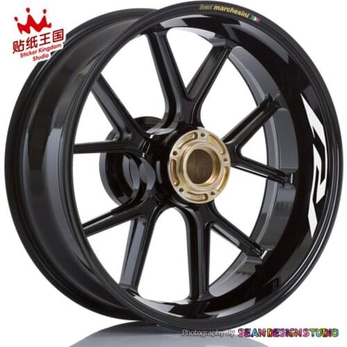 For YAMAHA R1 R6 Motorbike Wheel Stickers Reflective Decals Rim Bike Suitable Motorcycle 22-23