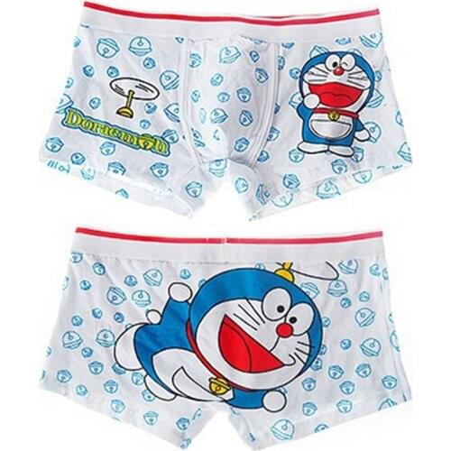 Anime Doraemon Cosplay Underpants Boxer Shorts Man cotton Male Panties Breathable Funny Mens Underwear