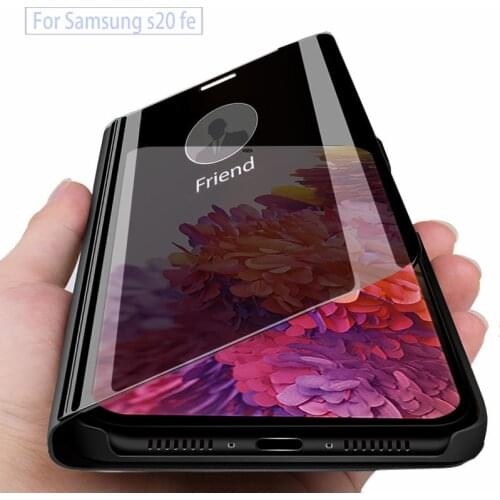 Samsun S20 FE Case Smart Mirror Flip Case For Samsung Galaxy S20 Fan Edition S20FE S 20FE 20 Magnet Book Leather Cover 6.5