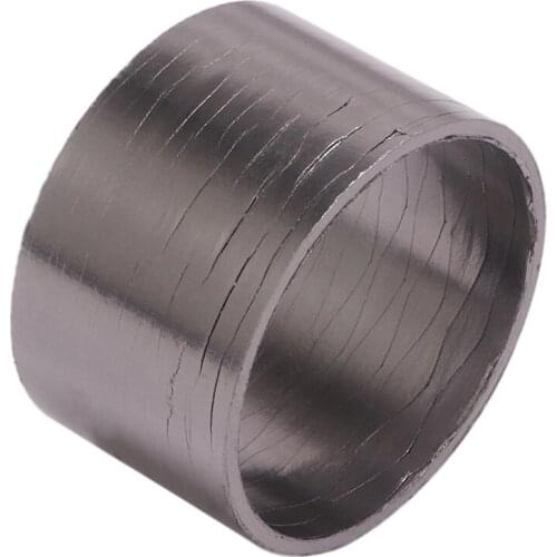 Motorcycle Exhaust Gasket Seal Black O-ring Graphite For Kawasaki Z900 2017 2018 2019