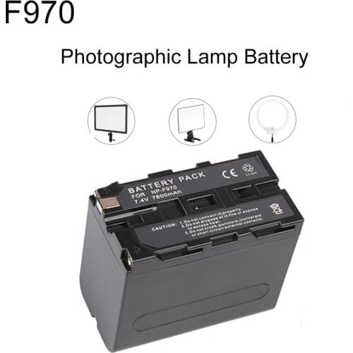 7800mAh NP F970 NP-F970 npf970 Powerbank Battery for SONY F960 F550 F970 F570 CCD-RV100 Photography lamp Battery