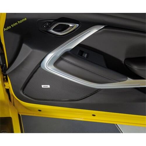 Lapetus Inner Door Stereo Speaker Audio Loudspeaker Sound Strip Cover Trim For Chevrolet Camaro 2016 2017 2018 Auto Accessories