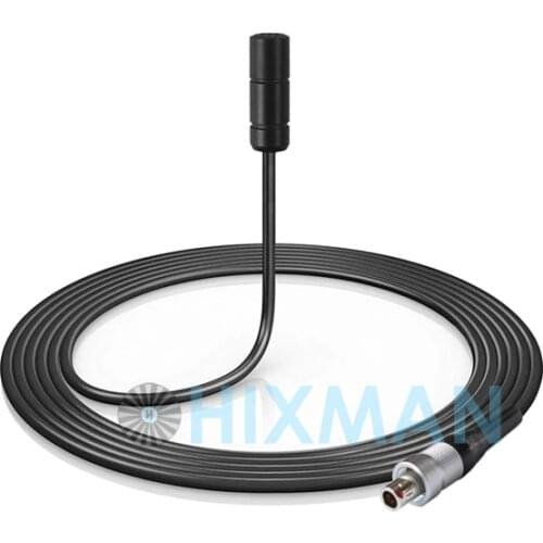 HIXMAN LB3-S3 OmniDirectional Lav Lavalier Lapel Microphone For Sennheiser Shure wisycom Zaxcom Transmitter with Lemo 3-Pin