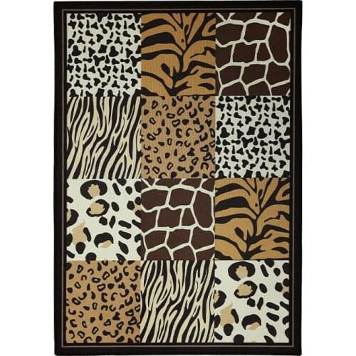 Vivid Animal Leather Printed Carpet for Living Room Bedroom Carpet Rugs Anti Slip Bedside Foot Pad Parlor Floor Mats Home Decor