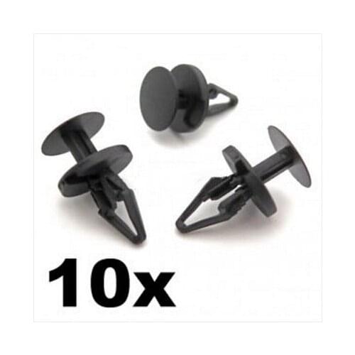 10x For Ford Plastic Trim Clips, Bumper, Splitter and Wheel Arch Lining Clips