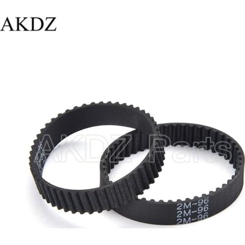 2MGT 2M 2GT Synchronous Timing belt Pitch length 96 width 6mm/9mm Teeth 48 Rubber closed