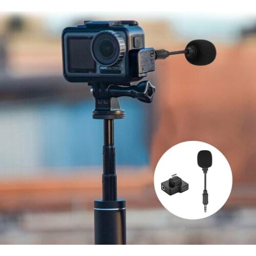 3.5mm Adapter for DJI Osmo Pocket Mini Lavalier Clip Microphone Mic Audio Adapter for Osmo Action Extension Camera Accessories