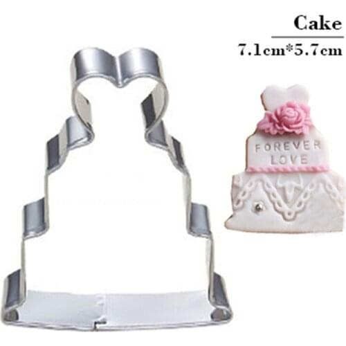 3 Loves Metal Cookies Melon cutter Fondant Biscuit Cookie Cutter Tools Bakeware Set Stainless Steel Cheap Kitchen Bakeware Shop