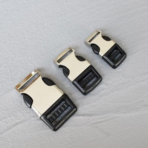 50 Pcs 15/20/25mm Metal Quick Side Release Buckles for Webbing Tactical Belt Safety Strong Hooks Clips DIY Outdoor Luggage