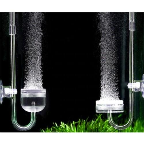 HONGYI 1 piece acrylic aquarium O2 refiner air oxygen diffuser mini nano atomizer fish tank super silm bubble counter