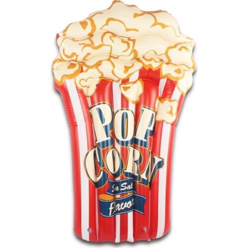 110cm Popcorn Children Inflatable Pool Float New Lie-on Boys Girls Swimming Ring Beach Summer Party Water Toys Air Mattress