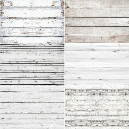 Wooden Board Backdrop Silver Gray Ivory Planks Photography Background Baby Shower Celebration Photo Booth Studio Decor