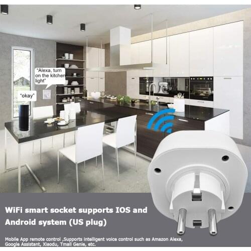 Intelligent WIFI Socket Smart Home Power Plug Real-time Remote Control Socket Household Electricity Accessories