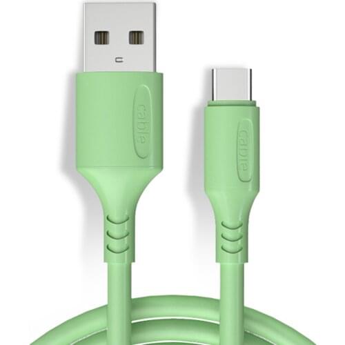 USB Type-C Cable USB-A to Type C Fast Charging Cable Type C Charger Cord for Mobile Phones Purple