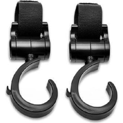 4pcs New Baby Child Stroller Hanging Hook Clip Stroller Metal Portable Multifunction Metal Hook Stroller Accroche Torchon Mural