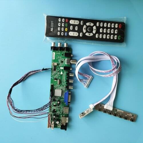Kit For N133BGE-L41 Rev.C3 Signal controller DVB-T DVB-T2 40pin HDMI AV board digital LED USB VGA TV 1366X768 13.3" remote