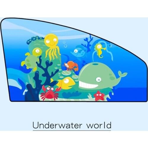 1PC Magnetic Car Side Window Sunshade Curtains Auto Windows Sun Visor Animal Pattern Blinds Cover Adjustable Sun Shade