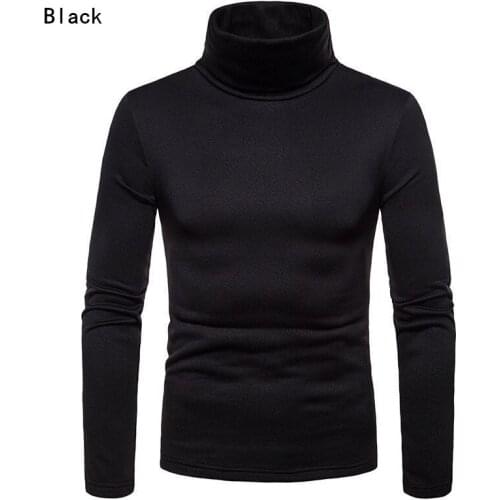 UK Fashion Mens Roll Turtle Neck Pullover Knitted Jumper Tops Sweater