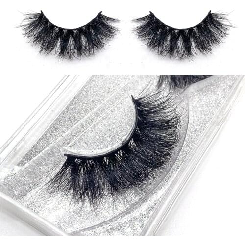 6D Make Up False Eyelashes Cross Fluffy Natural And Dense 18mm Siberian Mink Fox Beaver Hair Wedding Important Places D08