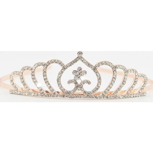 New Bridal Wedding Crystal Tiara Headband Party Princess Prom Crown Kids Girl Hairband Hair Accessiories SCI88