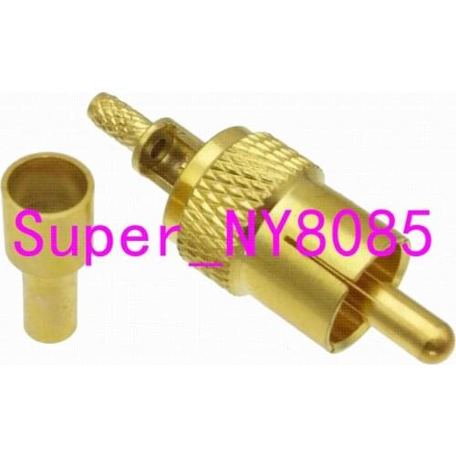 Connector RCA male plug crimp RG174 RG316 LMR100 cable straight