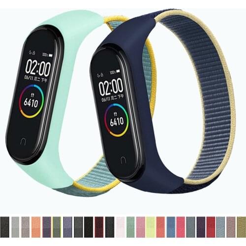 Nylon Strap For xiaomi mi band 6 Bracelet watchband pulsera correa Strap Miband Bracelet Wristband Sport loop Mi band 5 4 3