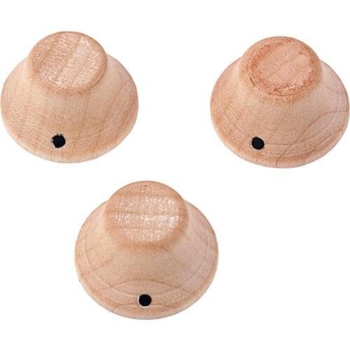 Handmade 3pcs Acoustic/Electric Guitar Speed Control Knobs Top Hat Buttons