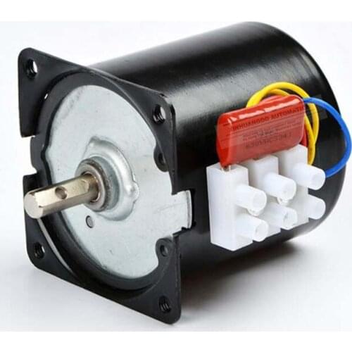 220v 14W Gear Motor 2.5 -100RPM Low Noise Gearbox Electric Motor Barbecue High Torque Low Speed Synchronous AC Motor