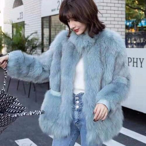 Heydress Women Fashion Faux Fur Coat Vintage Female Winter Solid Long Sleeve Causal Warm Thick Korean Style Jackets Outwears