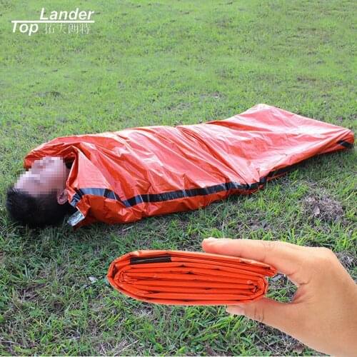 Camping Sleeping Bag Ultraligh First Aid Lightweight Single Sleeping Bags Waterproof Outdoor Survival Emergency Sleeping Bag