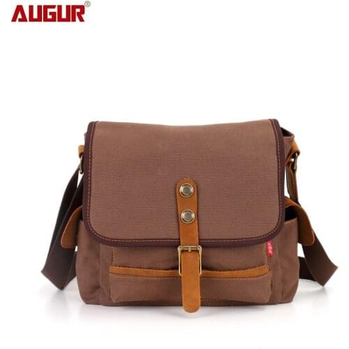 AUGUR MenS Women Messenger Bag Classic Canvas Shoulder Bags For Fashion Hasp Crossbody Men Travel Bag Satchels