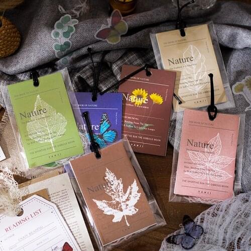 Vintage Nature Plant Collection Journal Decorative Stickers Scrapbooking Stick Label Diary Album Stationery Retro Leaf Sticker