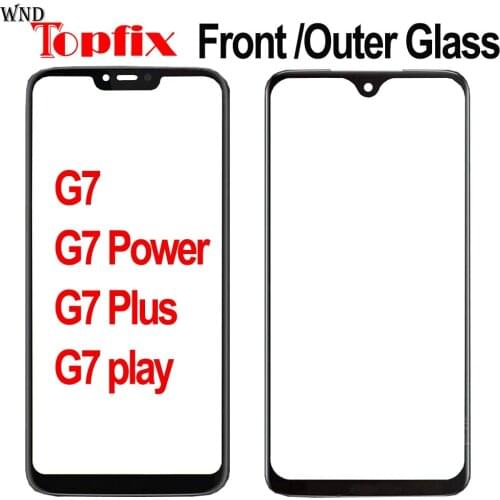 Outer Glass For Motorola Moto G7 Power Front Glass Outer Glass screen Panel Glass For Moto G7 Plus Outer Glass G7 Play Glass